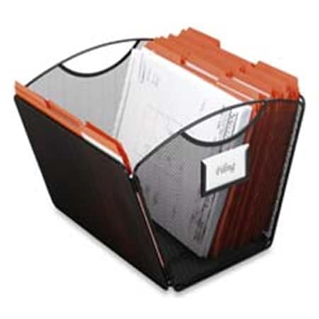 Roomfactory Desktop Tub File- Mesh- 12-.50 in x13-.75 in x9-.50 in - Ltr- Black RO1876725